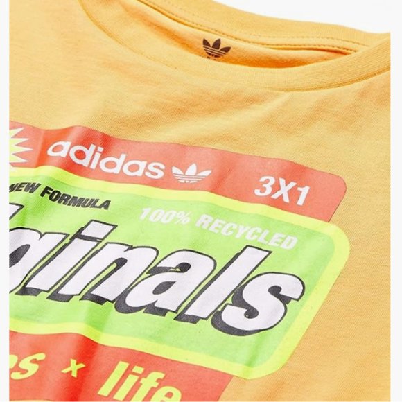 adidas Originals Kids' Big Juniors Graphic Tee SIZE MEDIUM - Picture 2 of 2